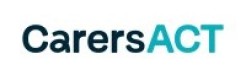 Blue font spelling "CarersACT"