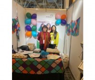 Ruth Das and Ashumita Badhan at the Embrace Project booth during the FECCA 2022 Conference