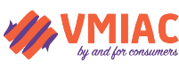 VMIAC logo, with slogan, 'by and for consumers'